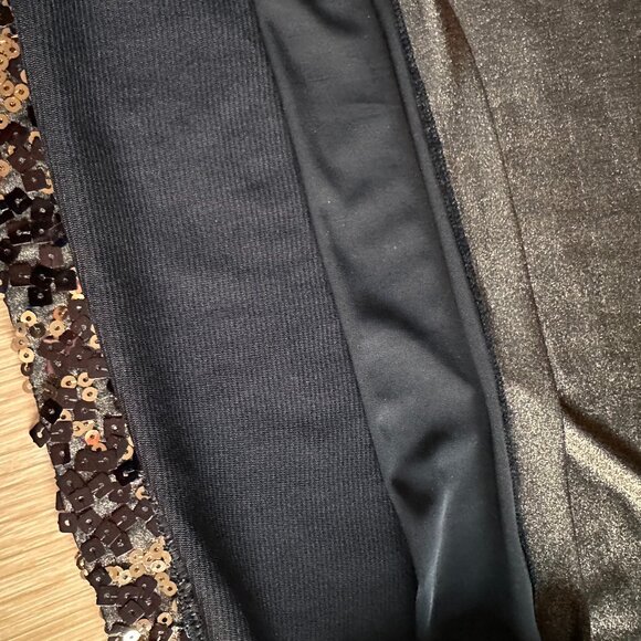 Peter Nygard NEW Sequin Metallic Bronze Brown Tank top XL stretch Y2K party sexy - Picture 5 of 10